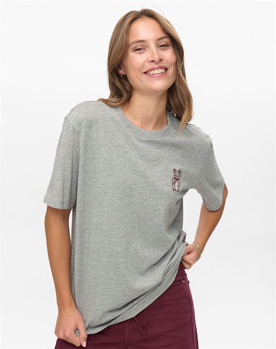 NUPrema Oversize T-Shirt - Medium Grey Melange